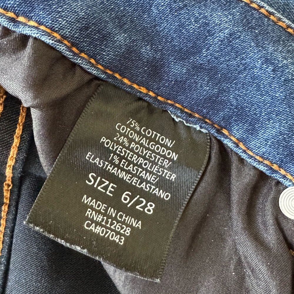 Tahari Women's Blue Straight leg Jeans size 6/28 - Picture 7 of 12